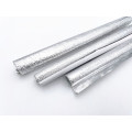 Self closing aluminum foil fiberglass sleeve for automotive